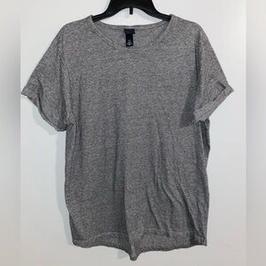 H&M Gray Short Sleeve Tee Relaxed Fit
